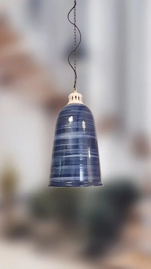 Alternative view of Kék harang - Kerámia mennyezeti lámpa