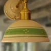 Egyenes szárú - Vintage Edison kerámia falikar kapcsolóval (Piccolo) - Image 2