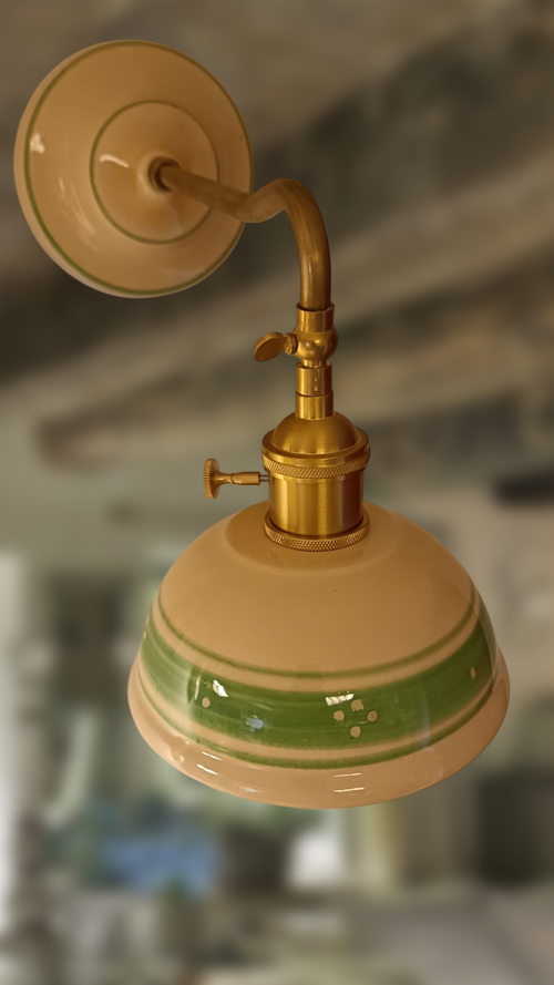 Alternative view of Egyenes szárú - Vintage Edison kerámia falikar kapcsolóval (Piccolo)